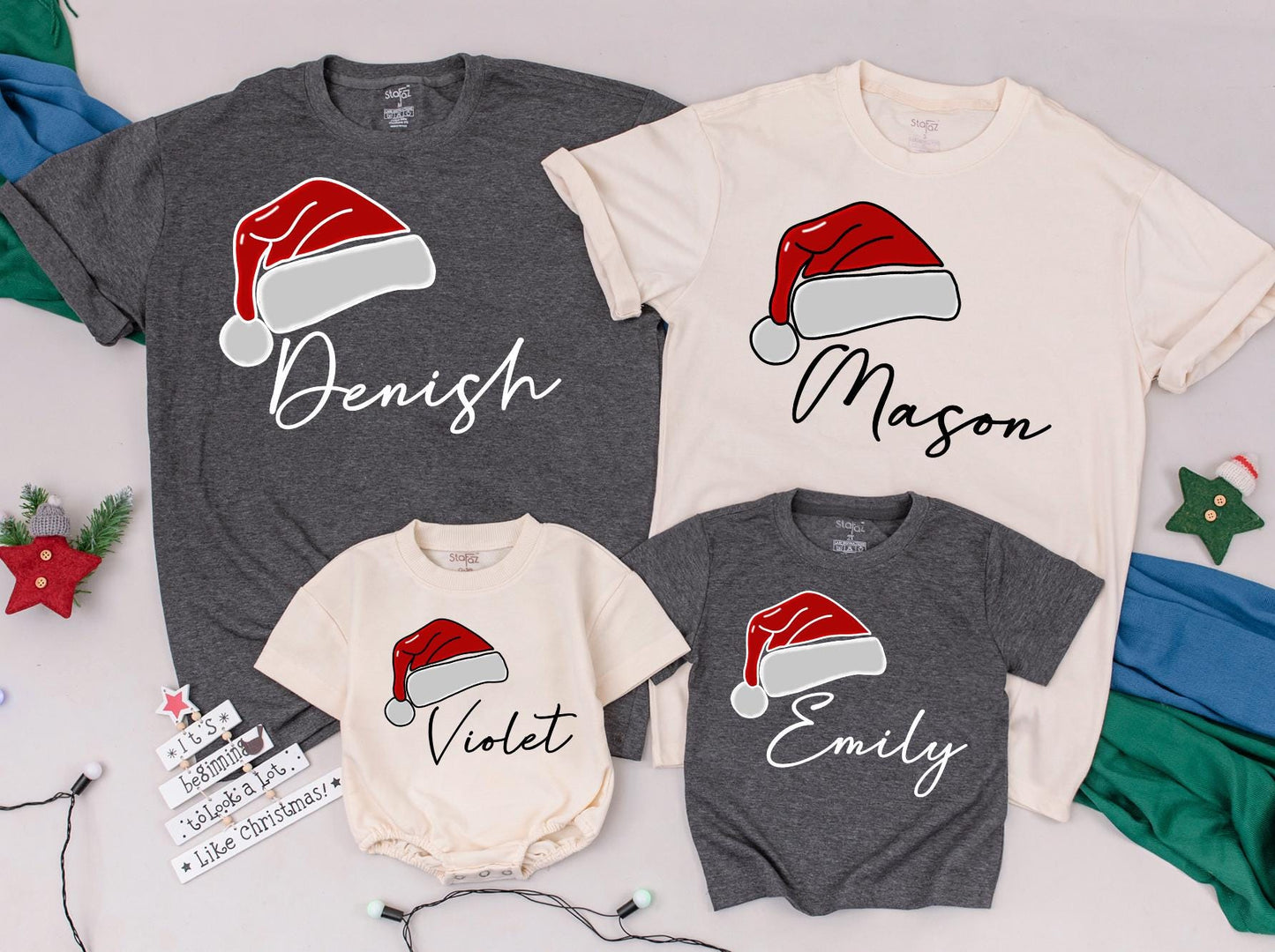 Festive Family Christmas Tees: Personalized Matching Holiday Shirts