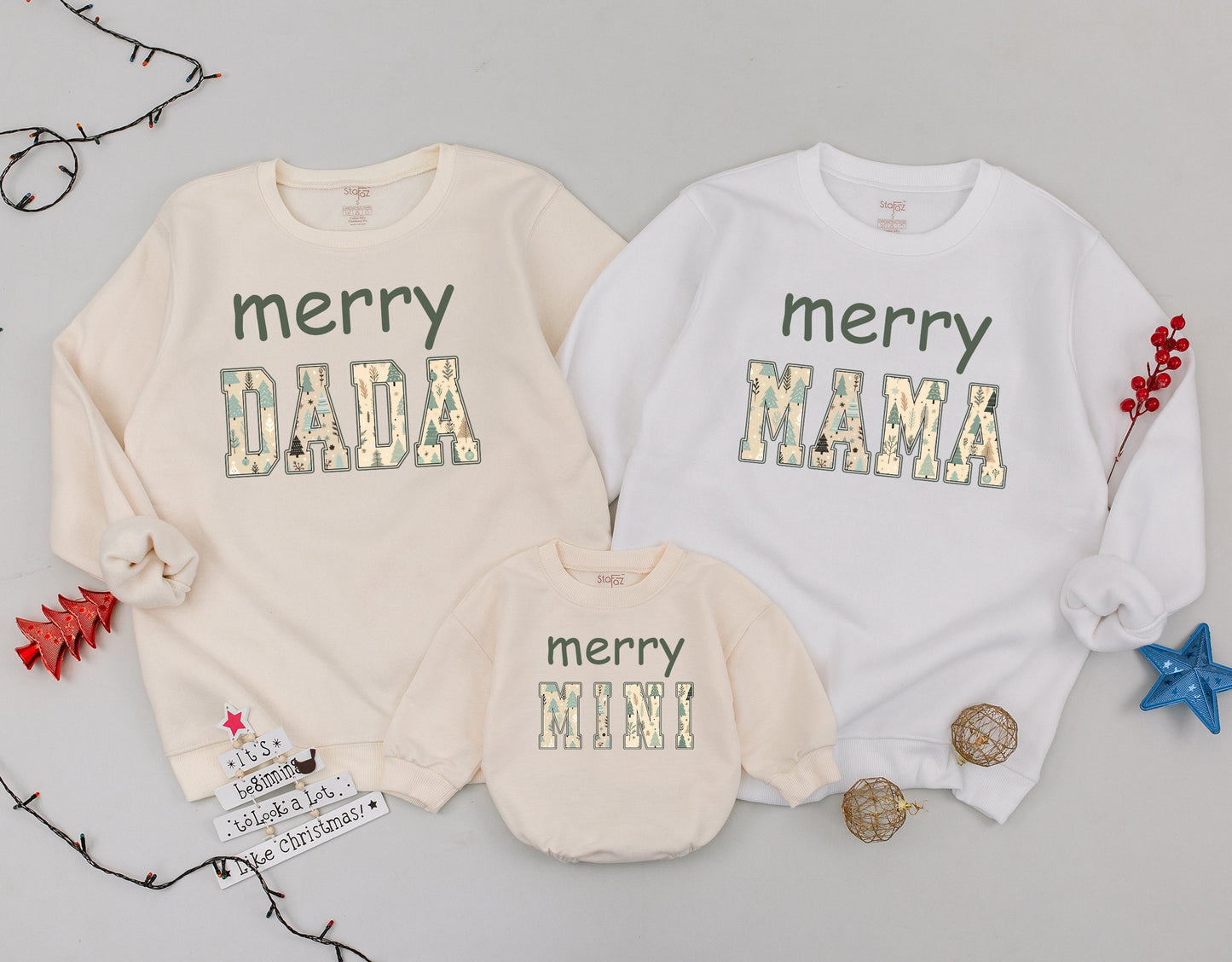 Matching Christmas Outfits: Family, Mommy & Me, Baby Sweaters
