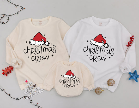 Matching Family Christmas Sweaters: Festive Santa Hat Outfits