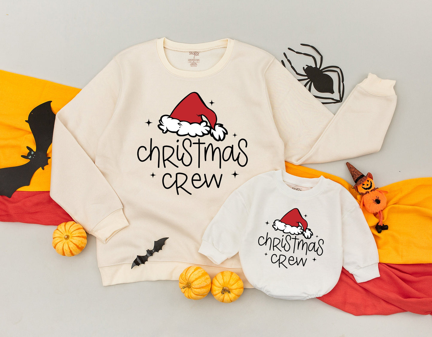 Matching Family Christmas Sweaters: Festive Santa Hat Outfits