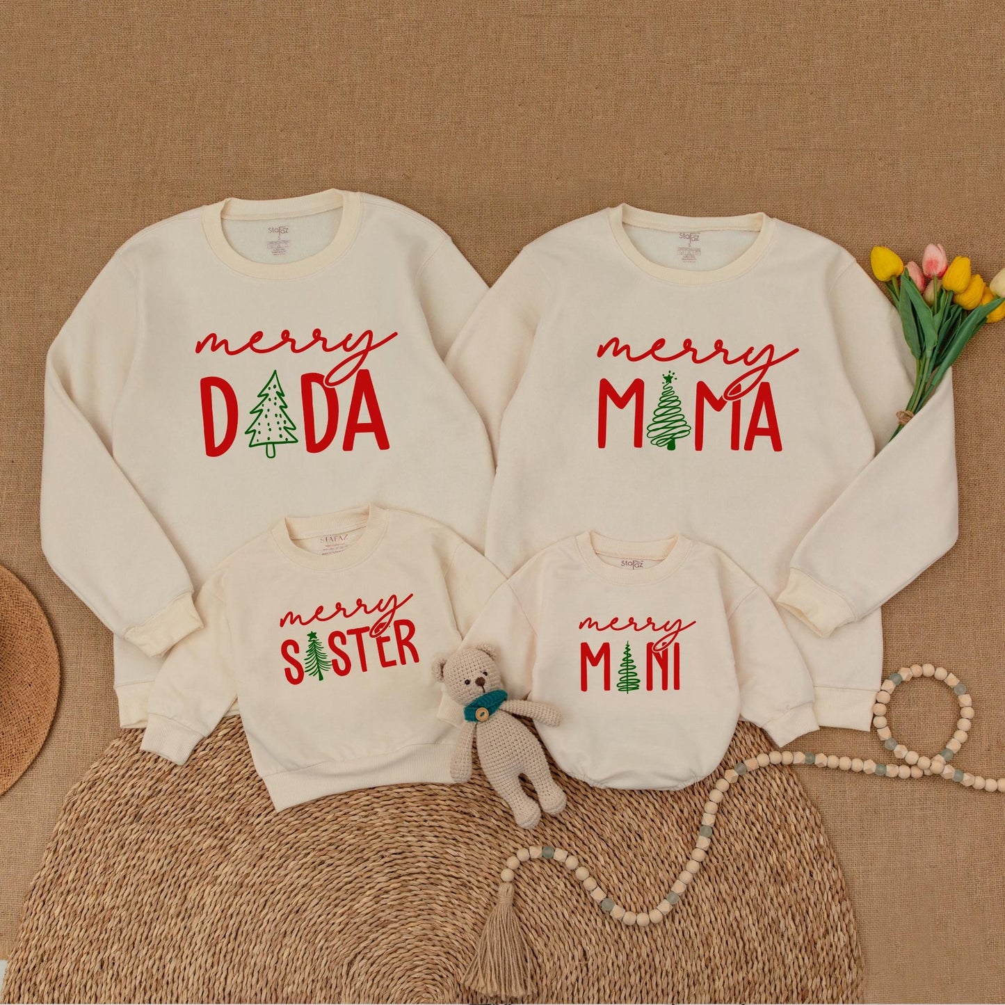 Cozy Vintage Christmas Sweaters & Outfits – Mommy & Me Collection