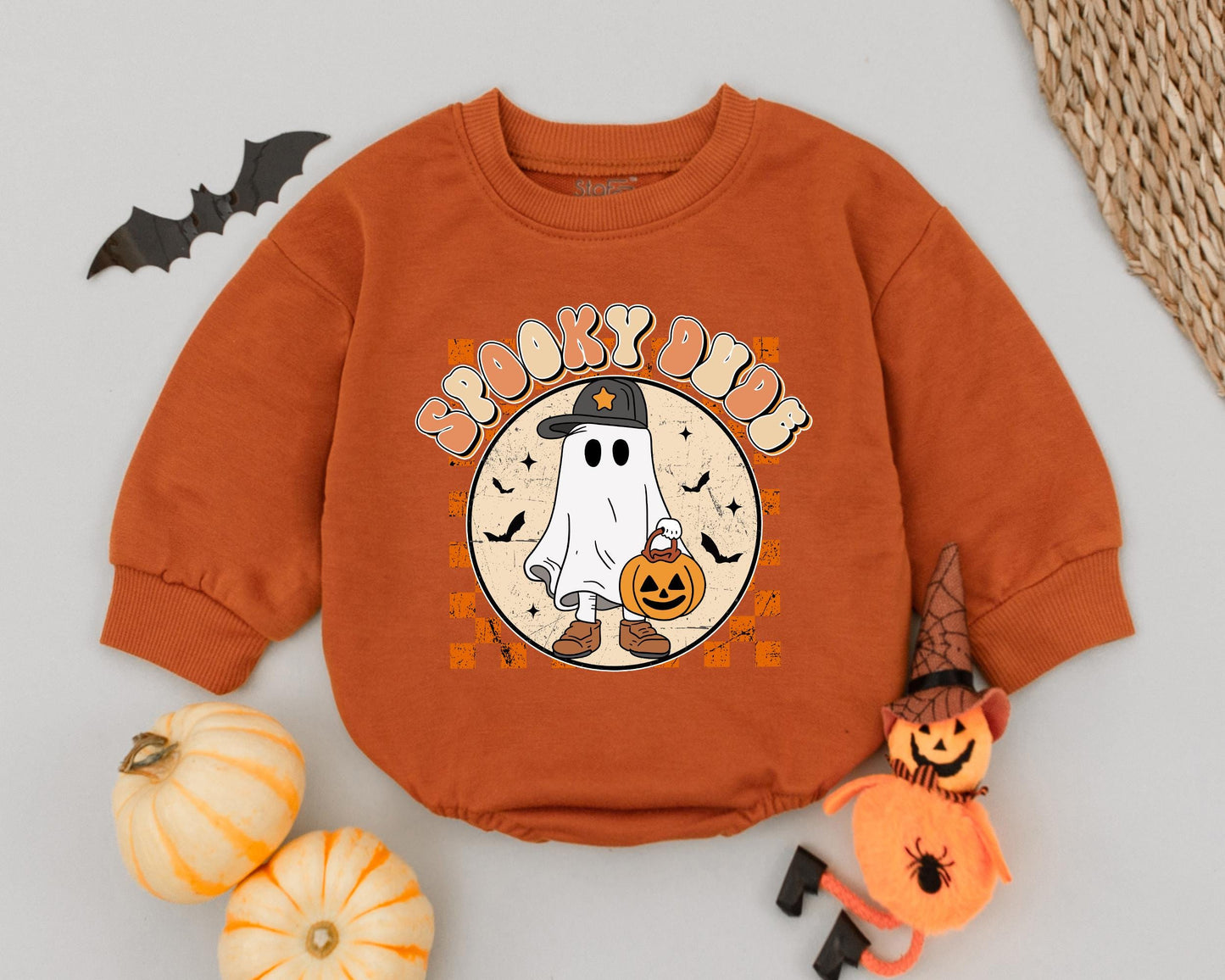 Spooky Ghost Baby Romper - First Halloween Outfit & Toddler Gift