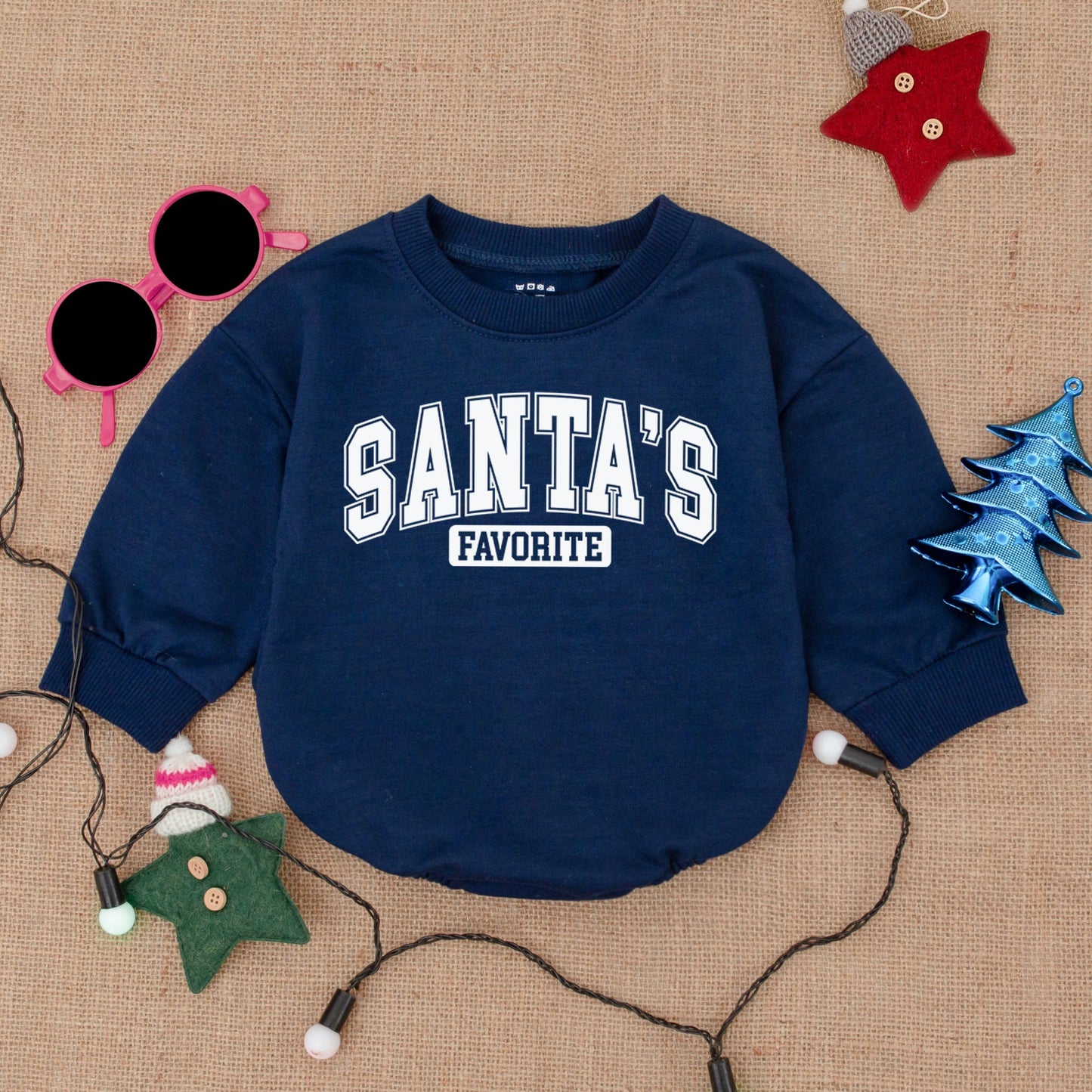 Baby's First Christmas Romper: Santa Bubble Outfit & Gift Idea