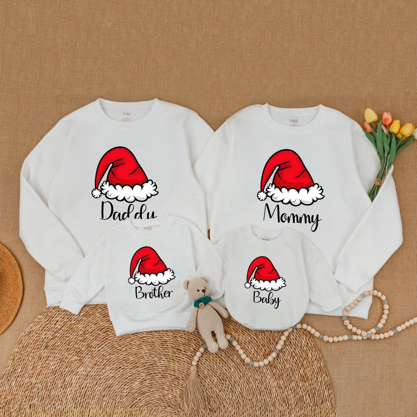 Festive Family Matching Outfits: Christmas Sweaters & Baby Rompers