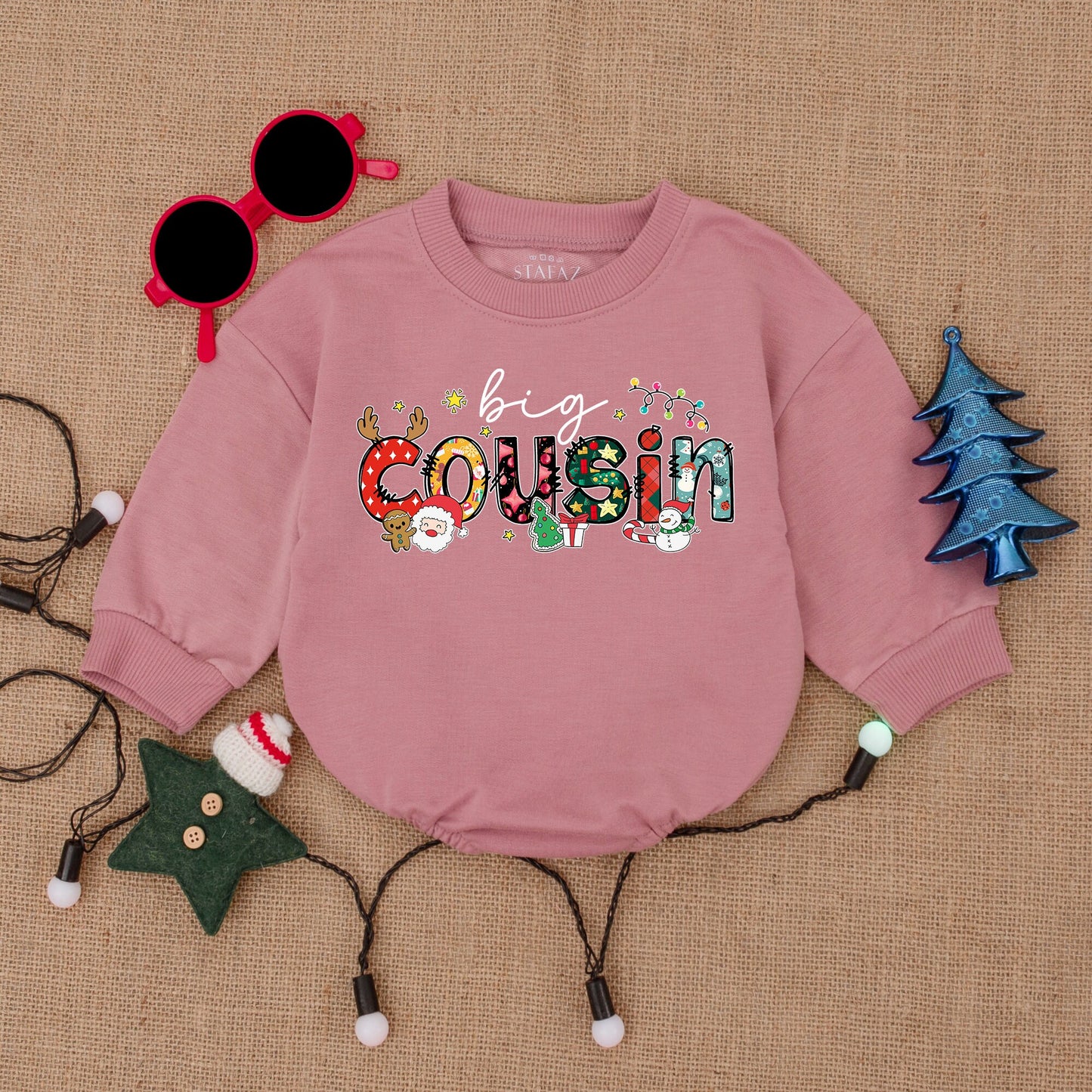 Matching Christmas Baby Clothes: Rompers & Bodysuits for First Xmas