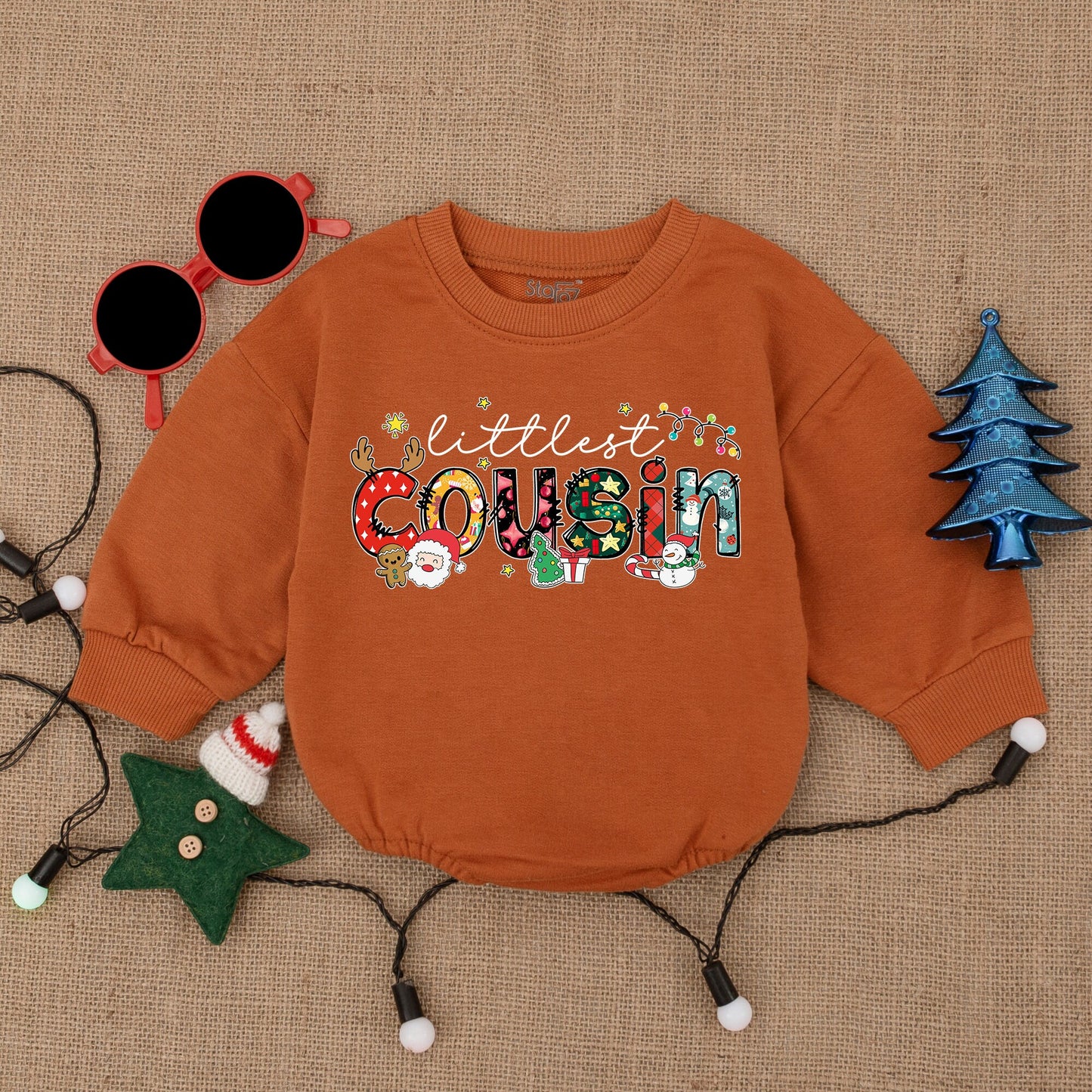 Matching Christmas Baby Clothes: Rompers & Bodysuits for First Xmas
