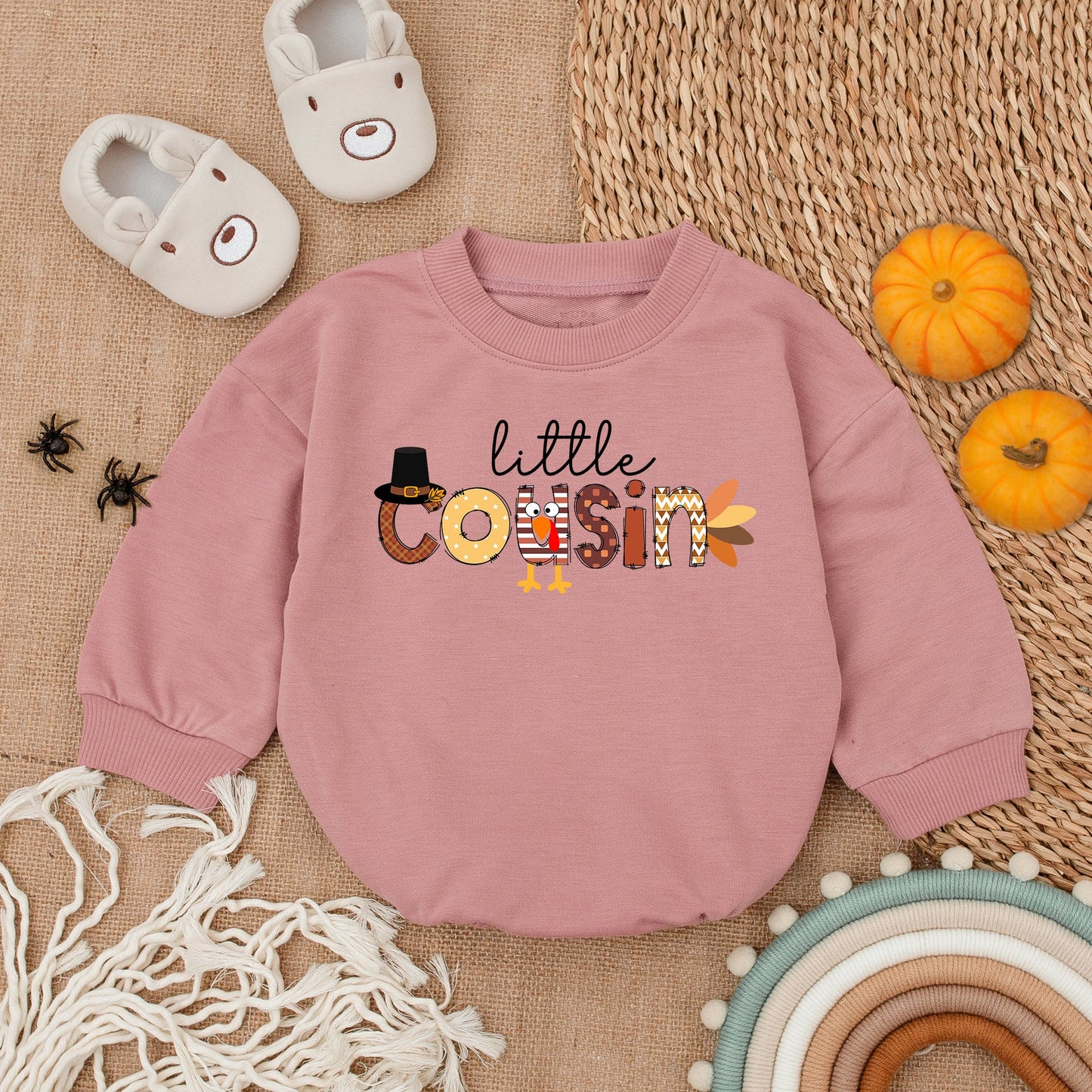 Thanksgiving Baby Romper Set - First Holiday Outfit & Fall Gift