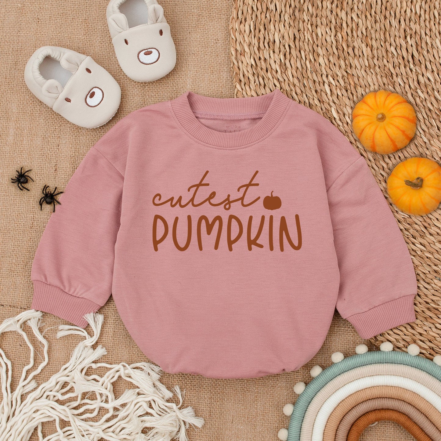 Adorable Pumpkin Romper - Thanksgiving Baby Outfit - Fall Gift