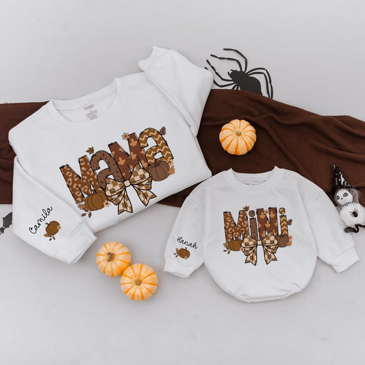 Matching Family Pumpkin Sweatshirts: Mommy and Me Fall Outfits