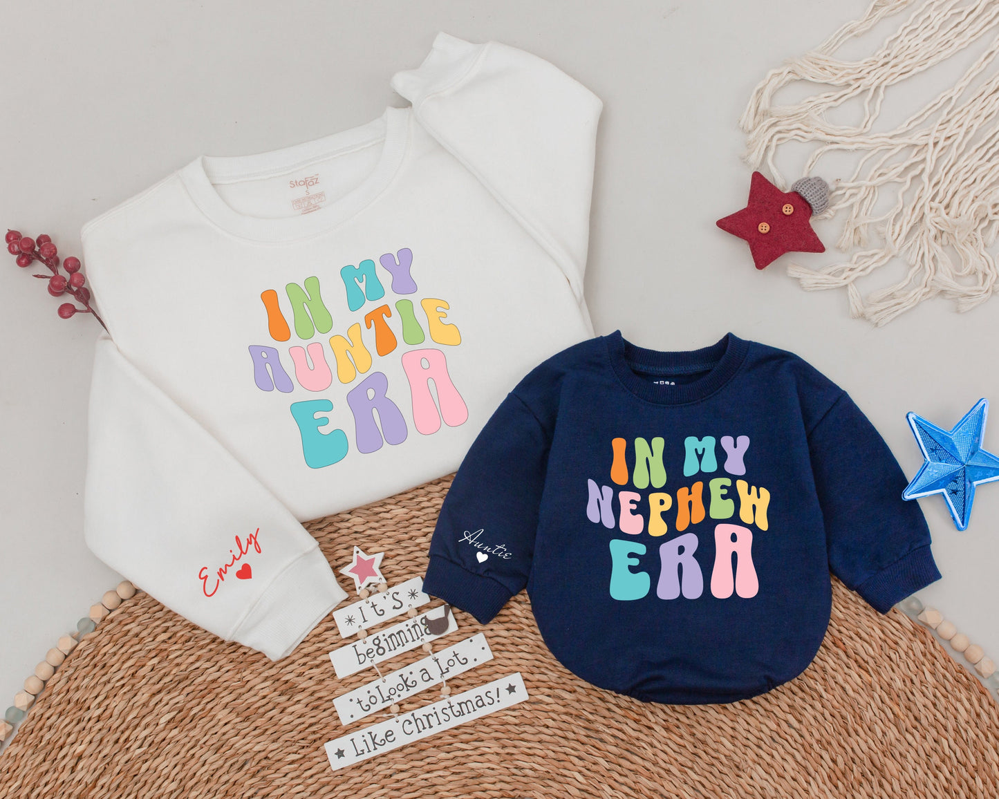Auntie & Me Personalized Sweatshirts: Perfect Aunt-Nephew/Niece Gift