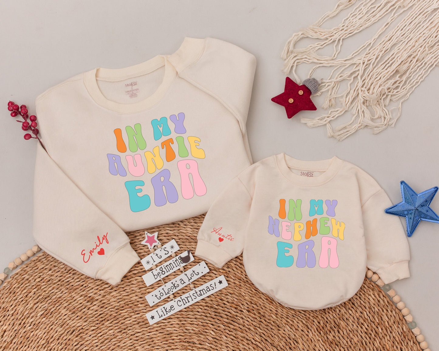 Auntie & Me Personalized Sweatshirts: Perfect Aunt-Nephew/Niece Gift
