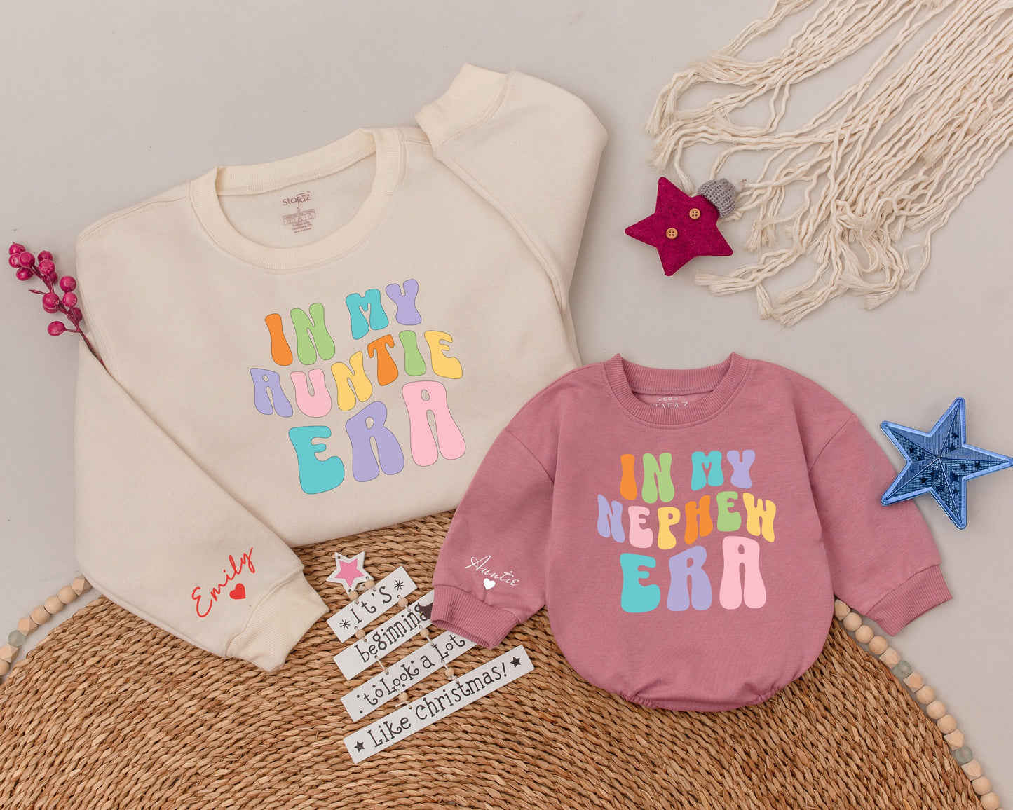 Auntie & Me Personalized Sweatshirts: Perfect Aunt-Nephew/Niece Gift
