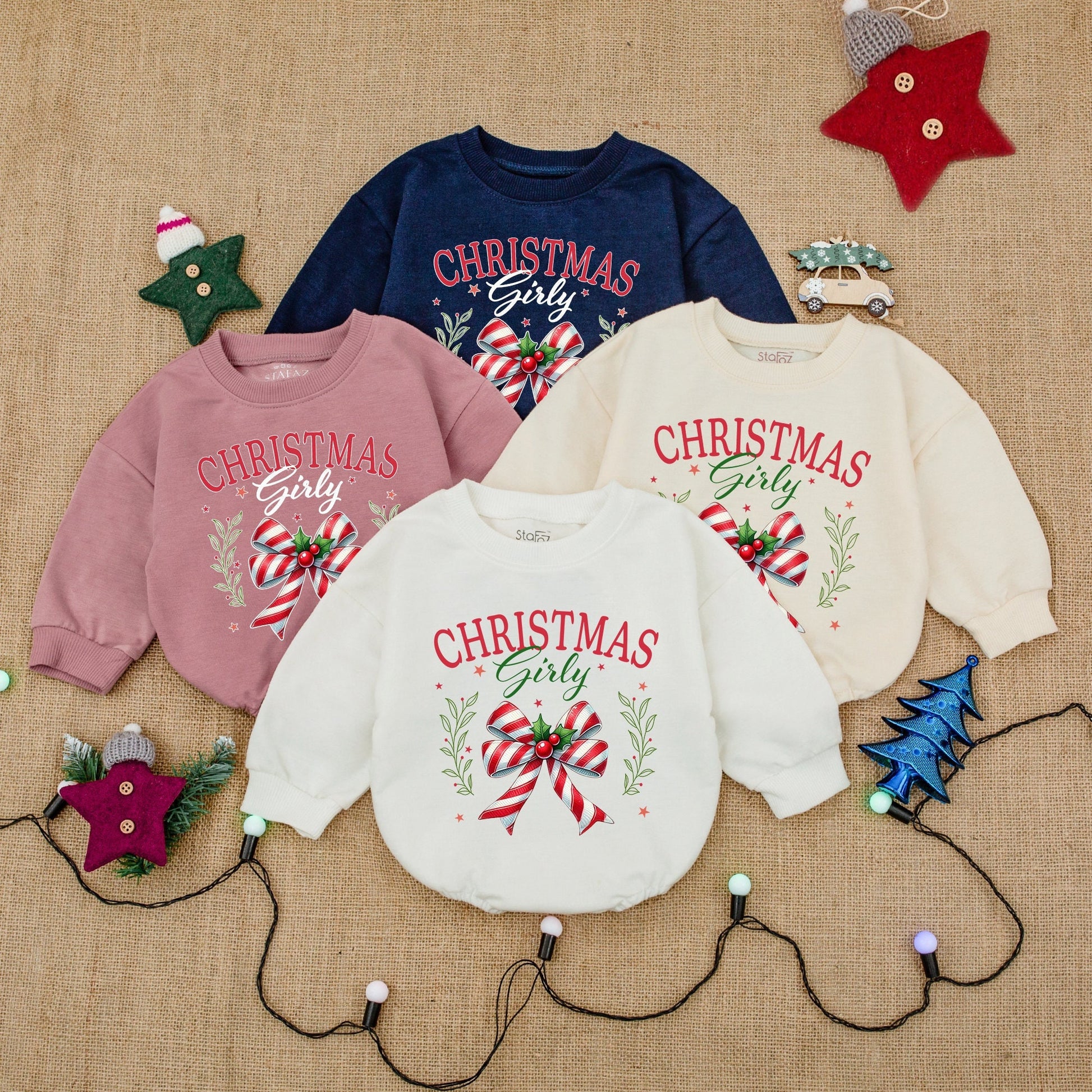 Baby's First Christmas Bodysuit, Santa Romper, Holiday Baby Outfit