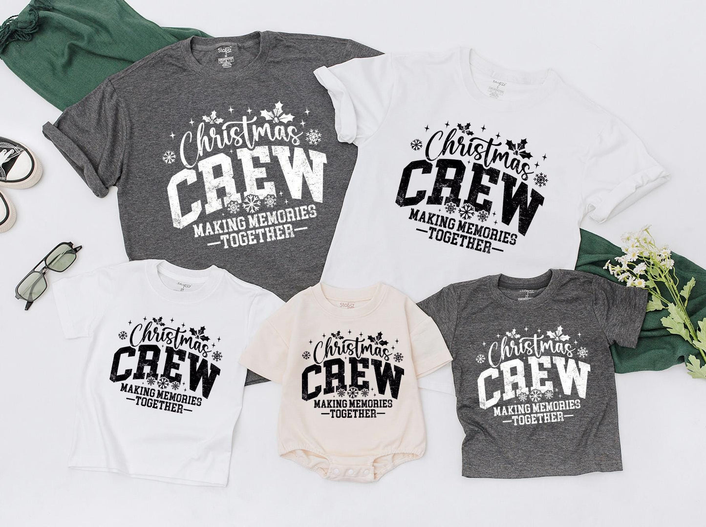 Family Christmas Shirts, Matching Outfits, Holiday Baby Romper Gift