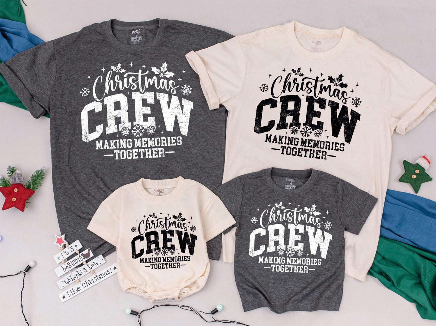 Family Christmas Shirts, Matching Outfits, Holiday Baby Romper Gift