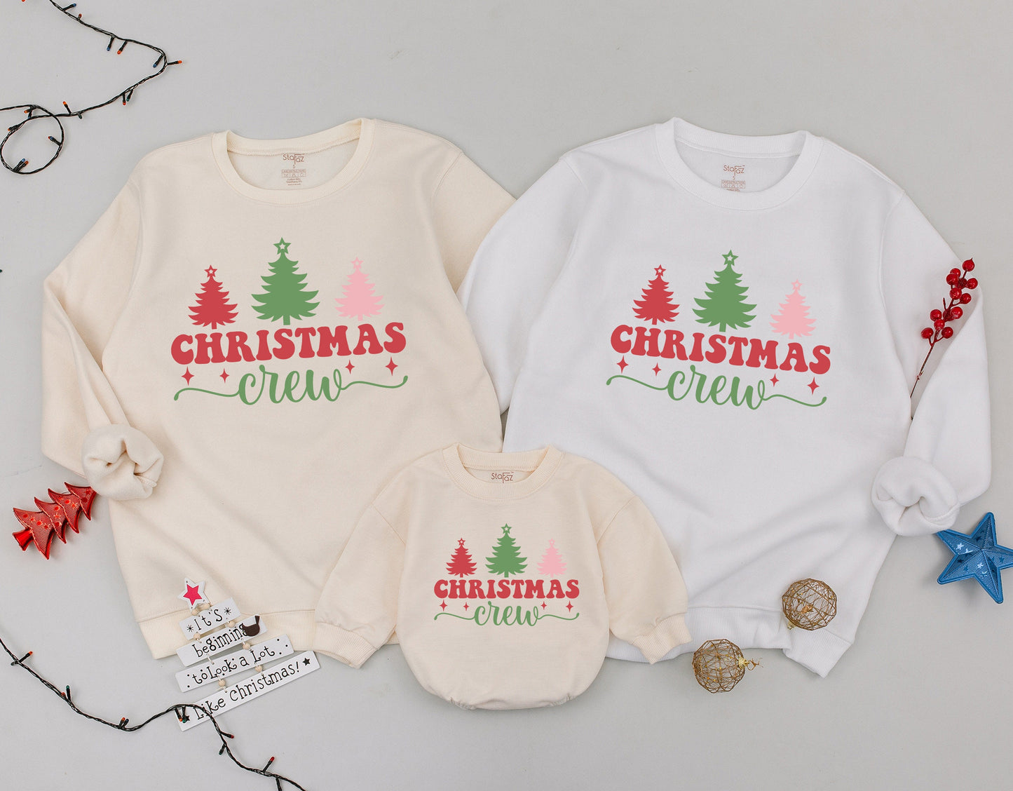 Title: Matching Christmas Sweaters for Families - Festive & Personalized