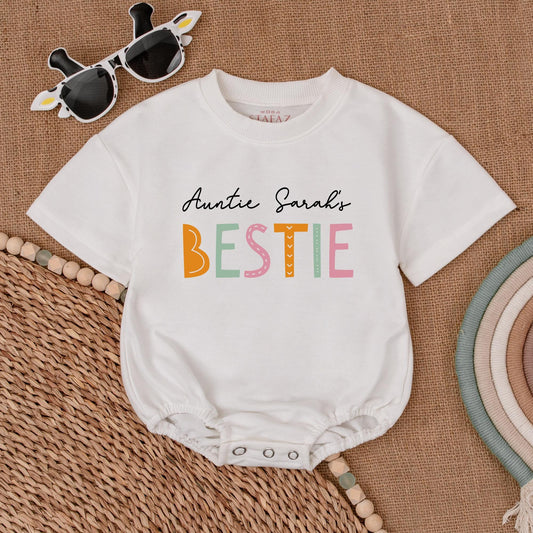 Auntie’s Favorite Baby Romper, Personalized Newborn & Shower Gift