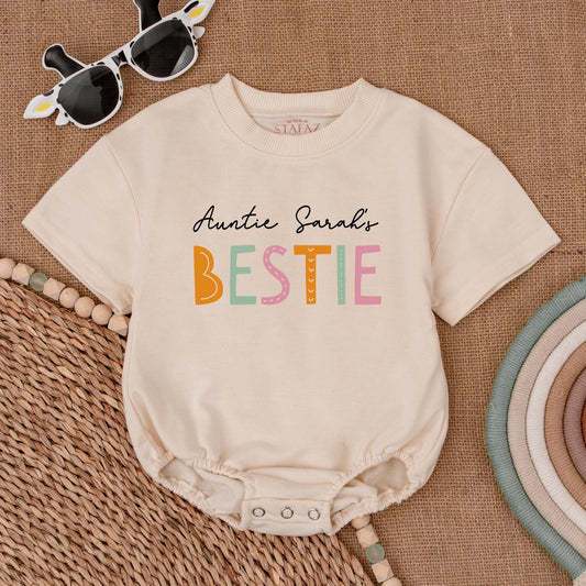 Auntie’s Favorite Baby Romper, Personalized Newborn & Shower Gift