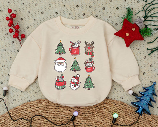 Christmas Baby Romper: First Holiday Outfit for Girls & Toddlers