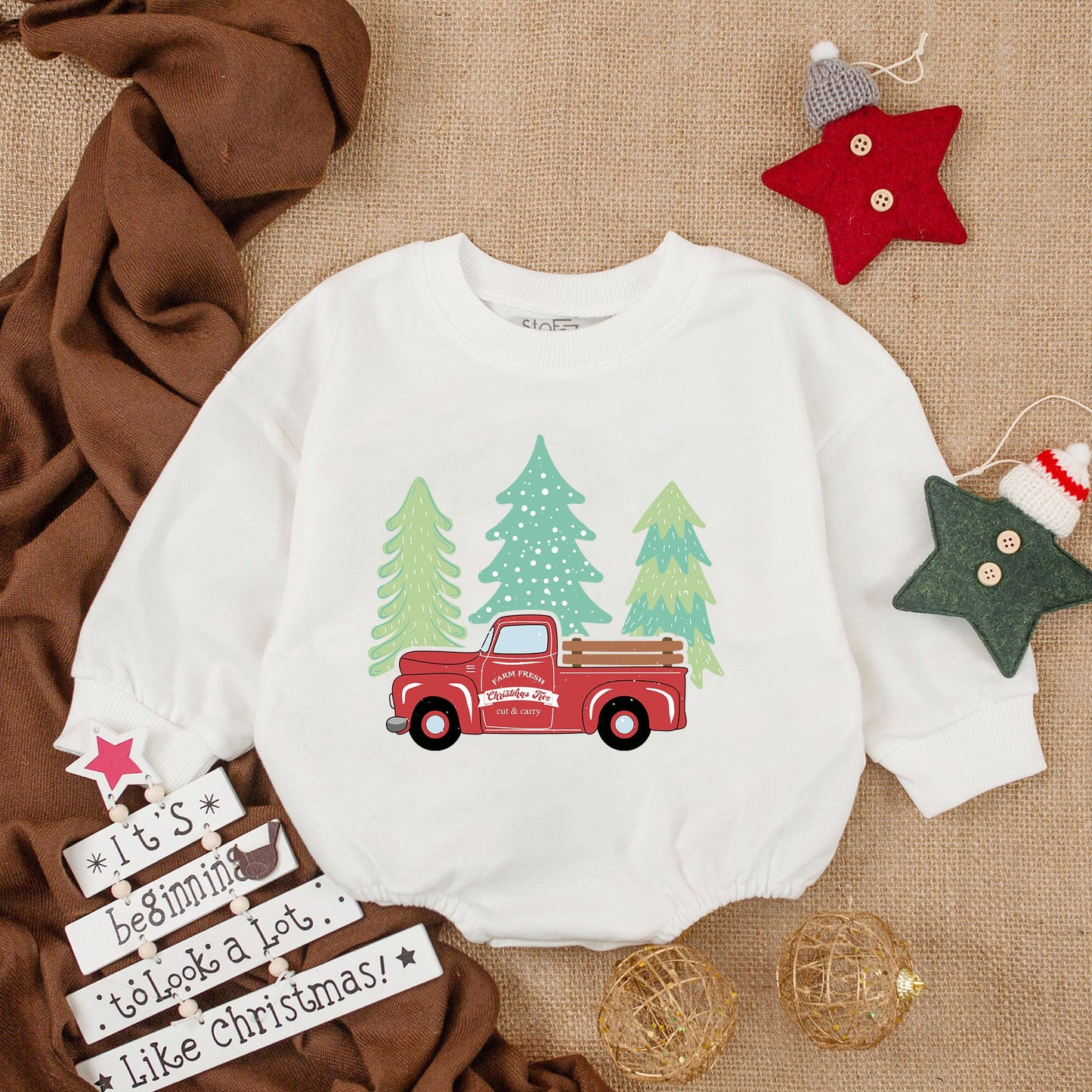 My First Christmas Baby Romper: Custom, Festive Holiday Bodysuit