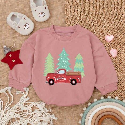 My First Christmas Baby Romper: Custom, Festive Holiday Bodysuit