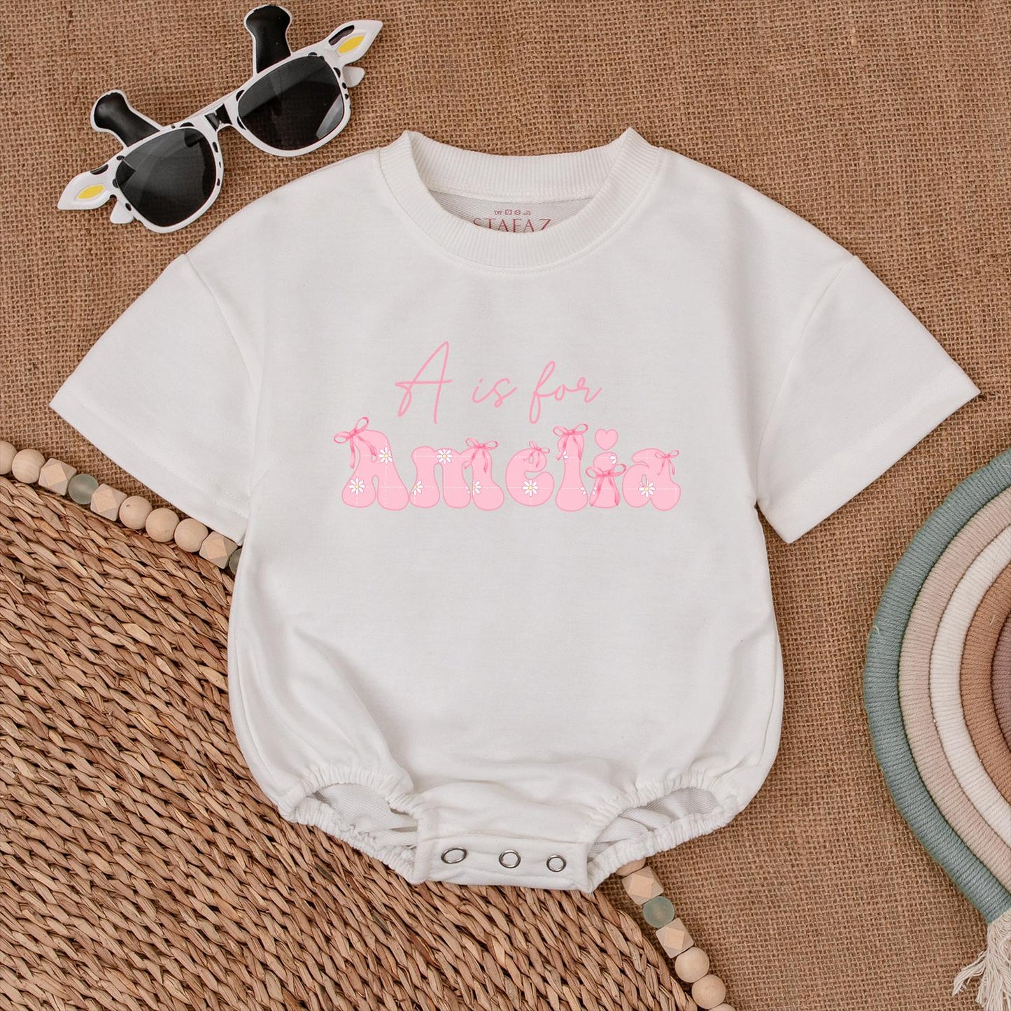 Custom Baby Name Romper – Personalized Infant and Toddler Outfit