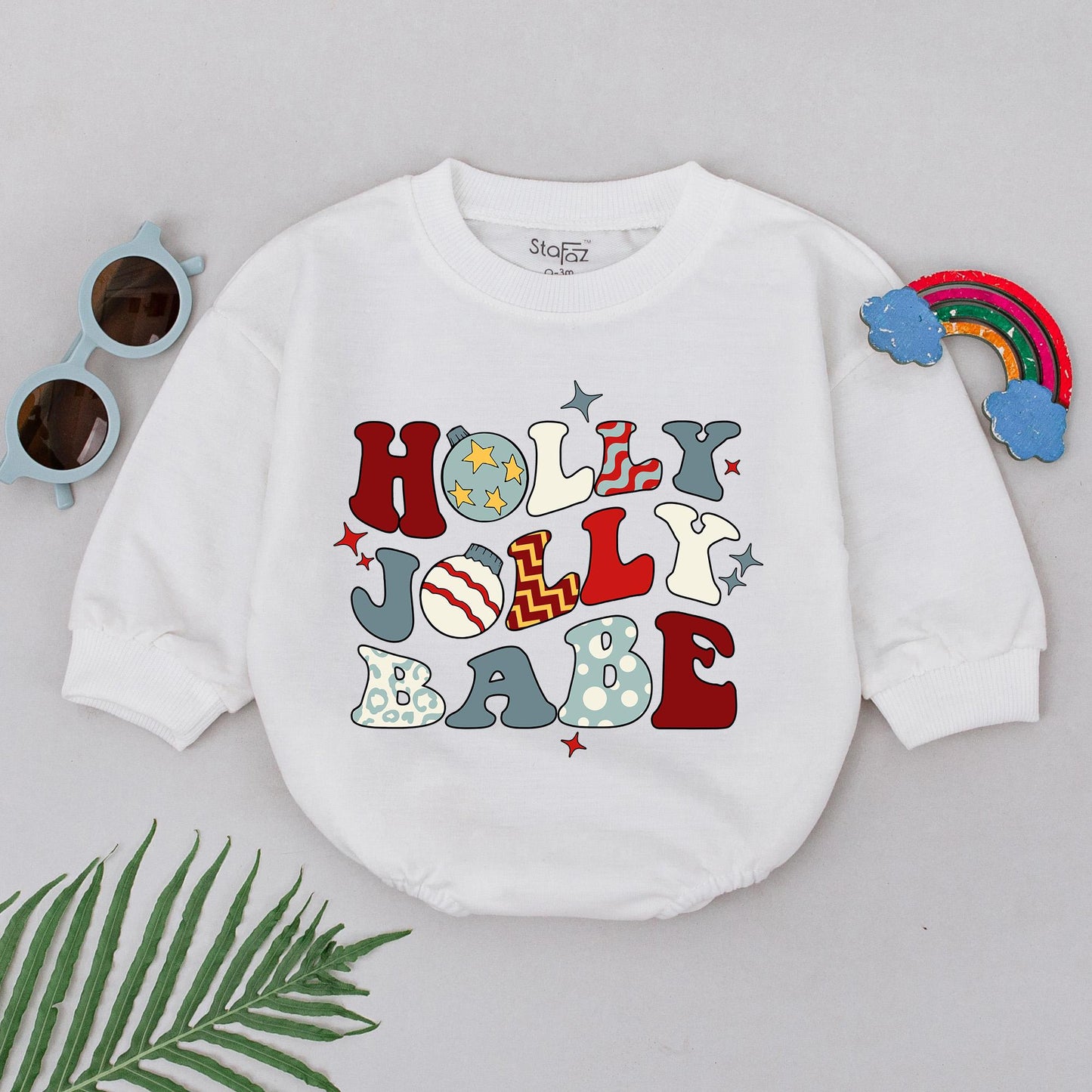 Festive Baby's 1st Christmas Romper: Personalized Holiday Outfit