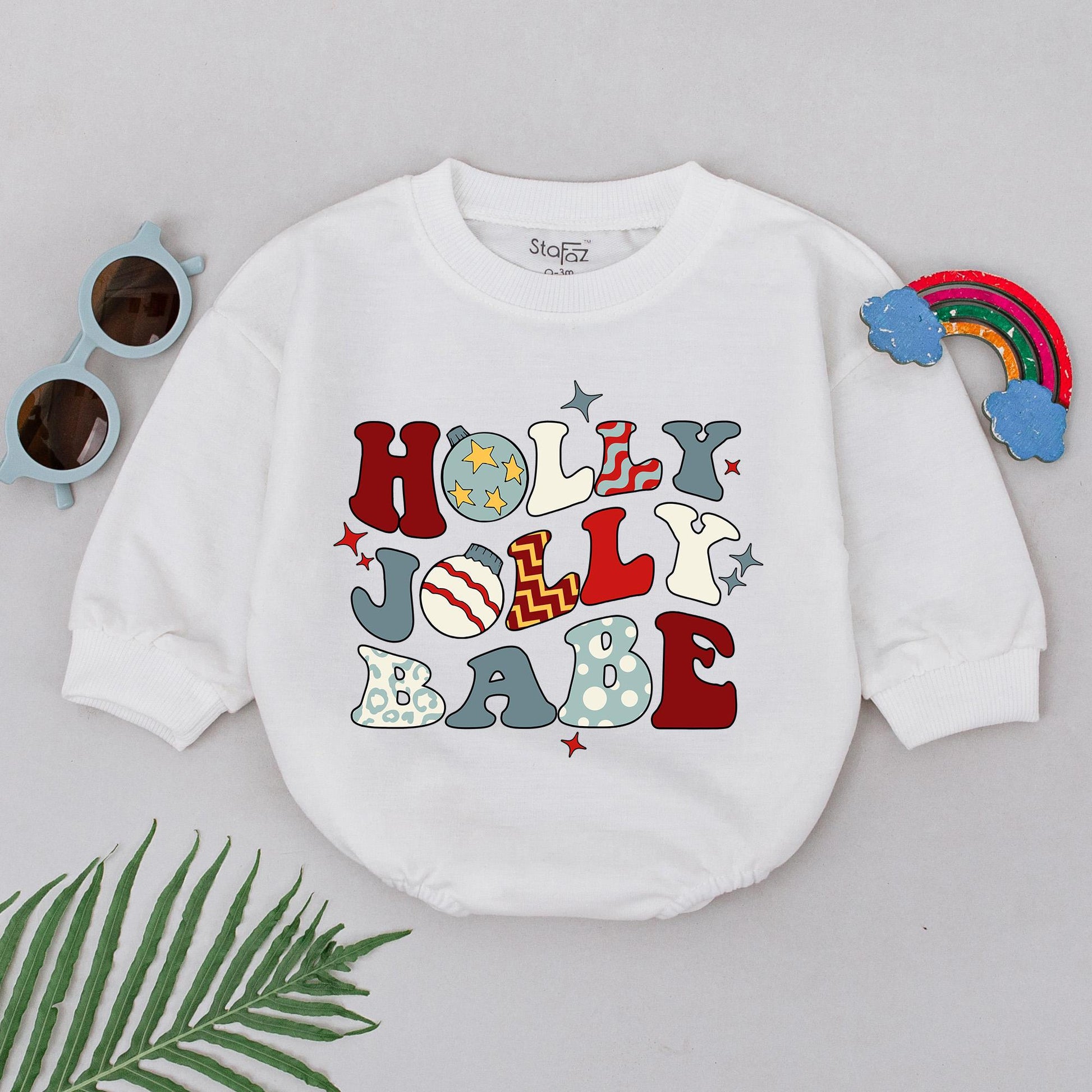 Festive Baby's 1st Christmas Romper: Personalized Holiday Outfit
