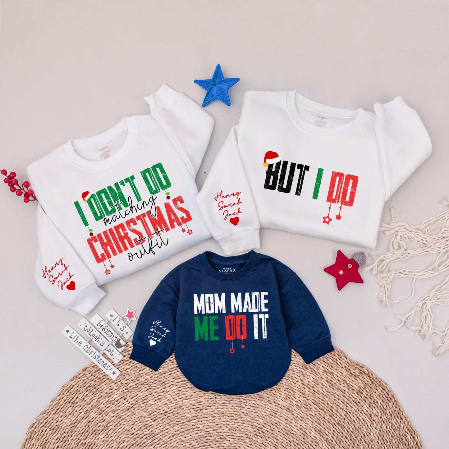 Matching Christmas Family Sweatshirt - Fun & Unique Holiday Outfit