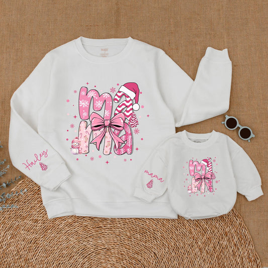 Mama and Mini Christmas Sweatshirts: Family Matching Holiday Outfits