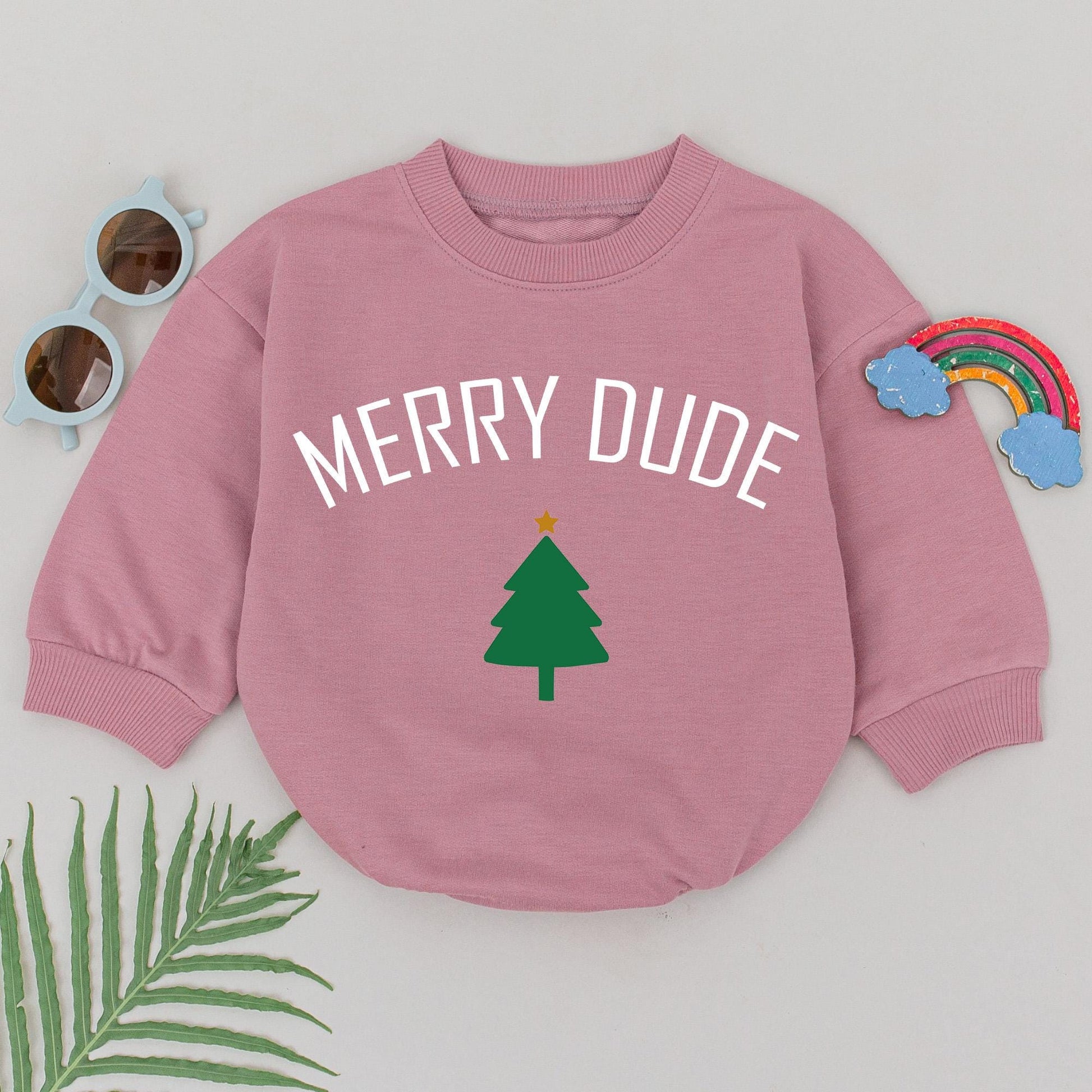 Festive Baby Romper for First Christmas & Baby Shower Gift