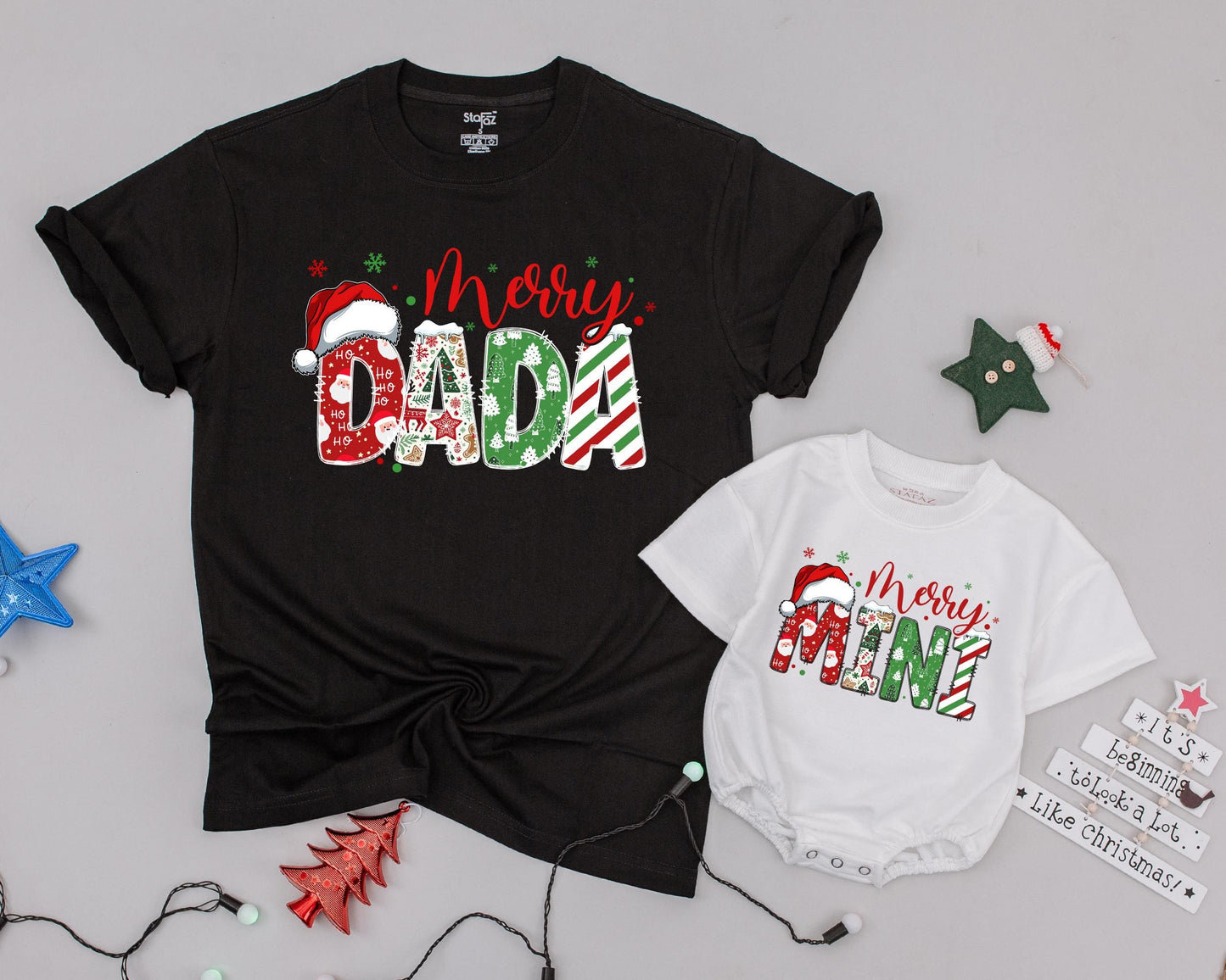 Matching Family Christmas Shirts - Personalized Vintage Holiday Outfits