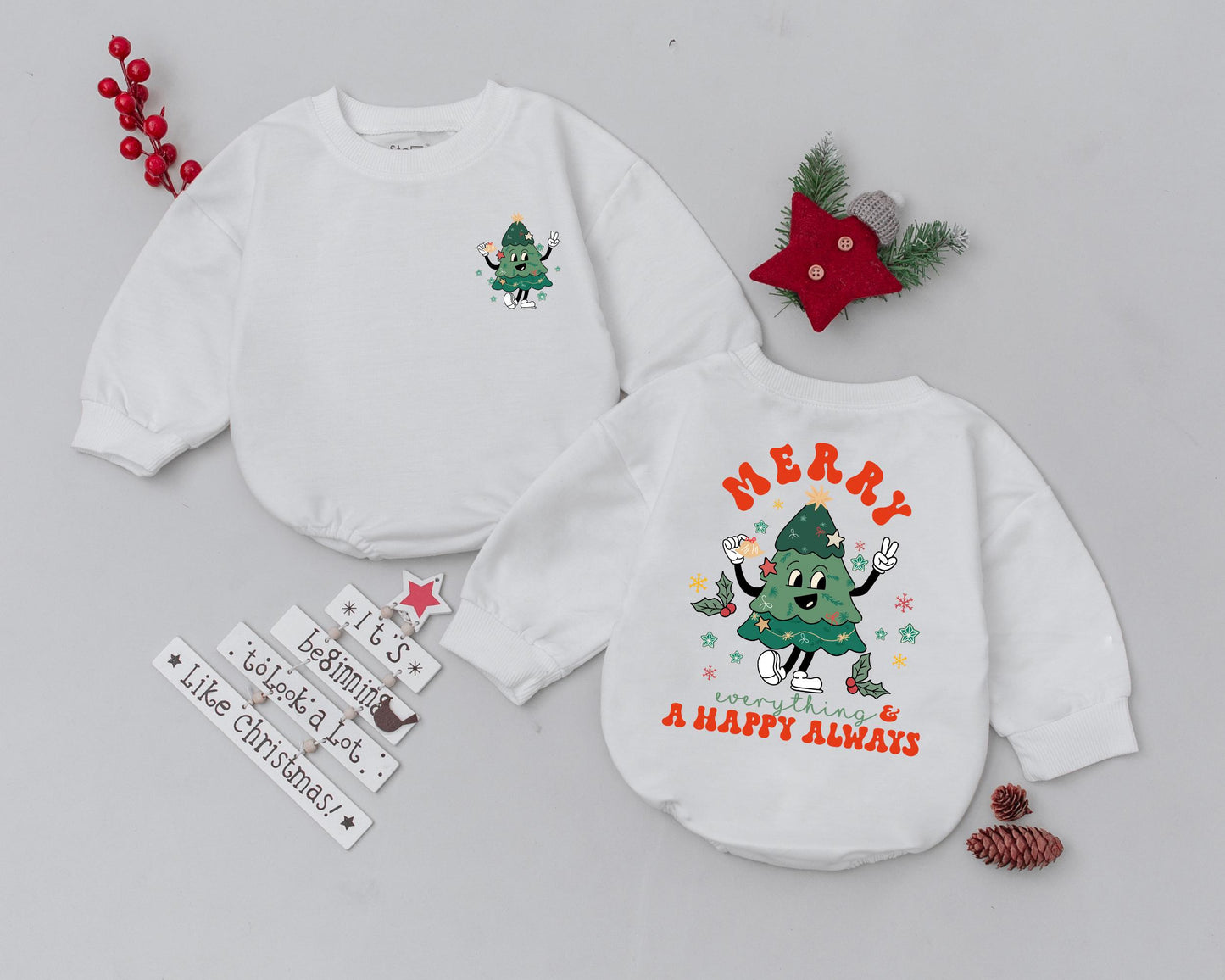 Vintage Santa Baby Romper: First Christmas Outfit & Baby Gift