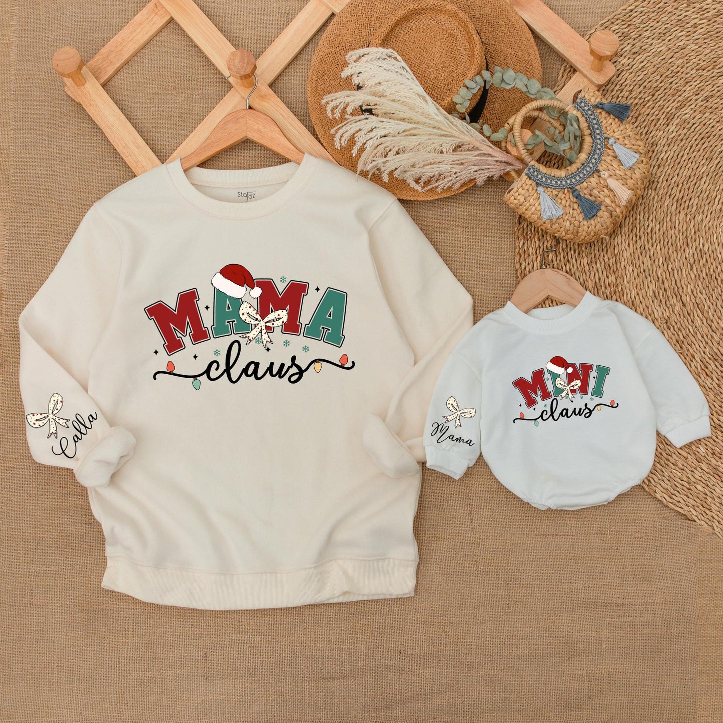 Festive Family Matching Christmas Sweatshirts for All Ages