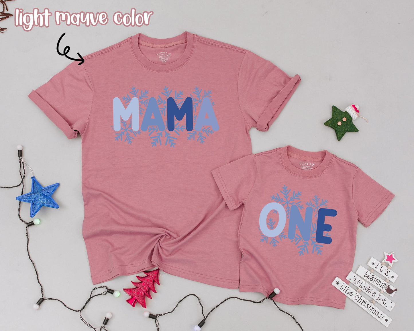 Winter One-derland Family Shirts: Matching Vintage Christmas Outfits