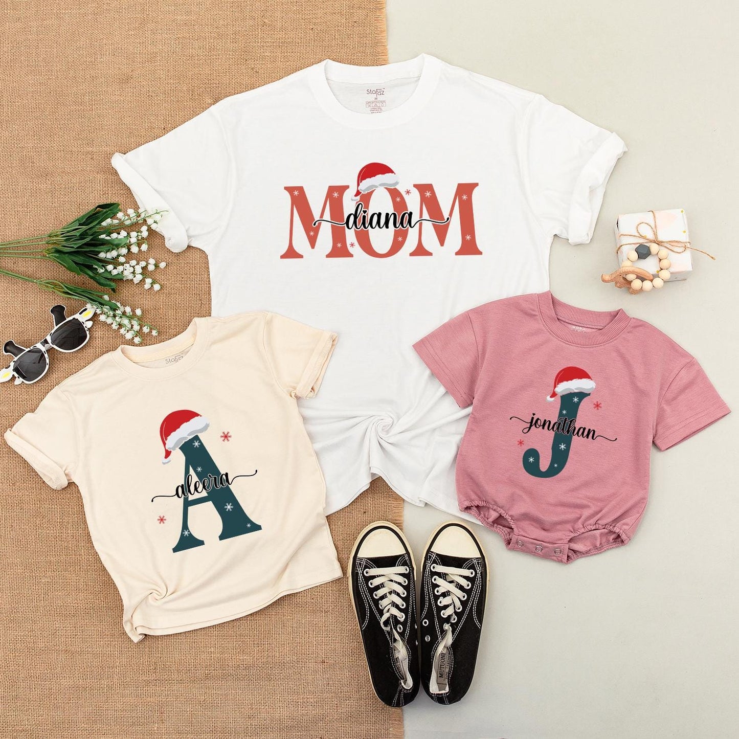 Festive Family Matching Outfits: Mom & Baby Christmas Shirts & Gifts
