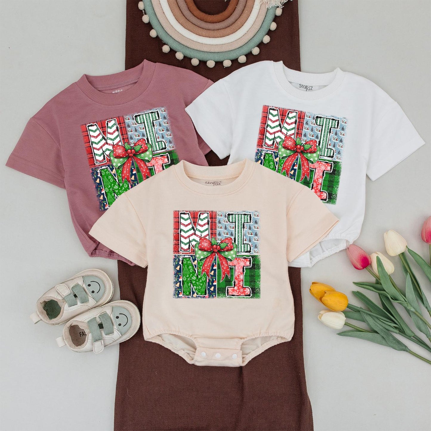 Holiday Mama & Mini Matching Outfits: Personalized Family Tees
