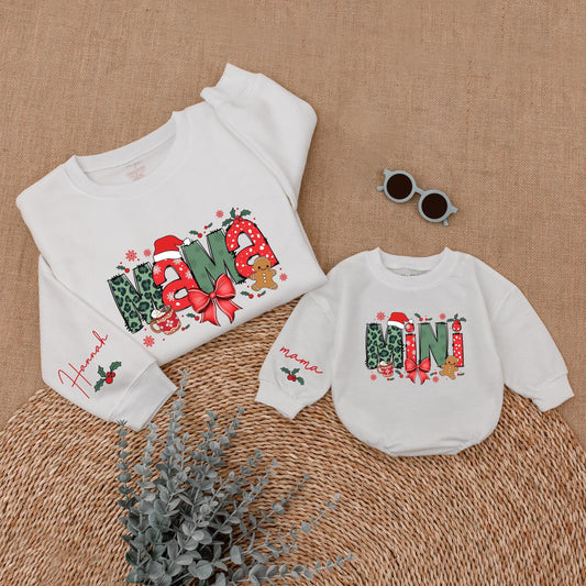 Matching Christmas Sweatshirts for Mom and Child – Festive Family Look
