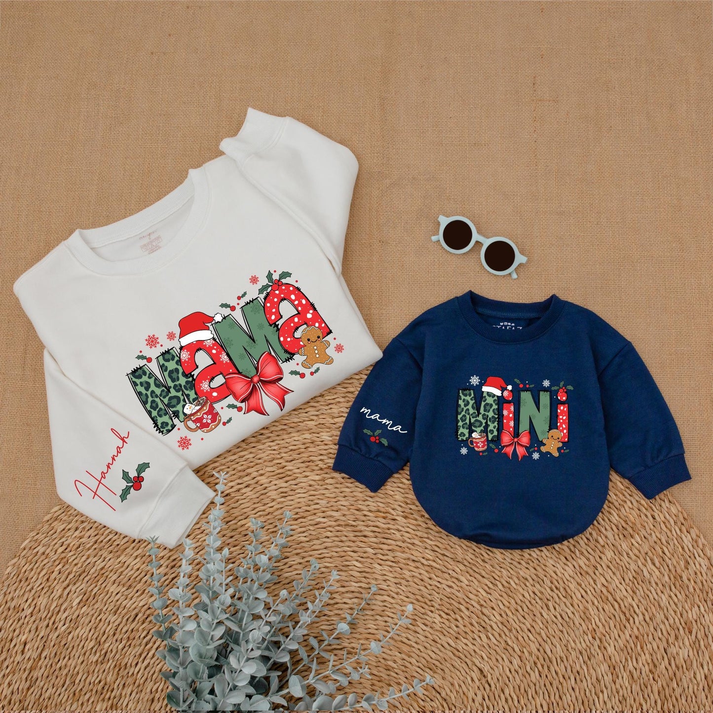Matching Christmas Sweatshirts for Mom and Child – Festive Family Look
