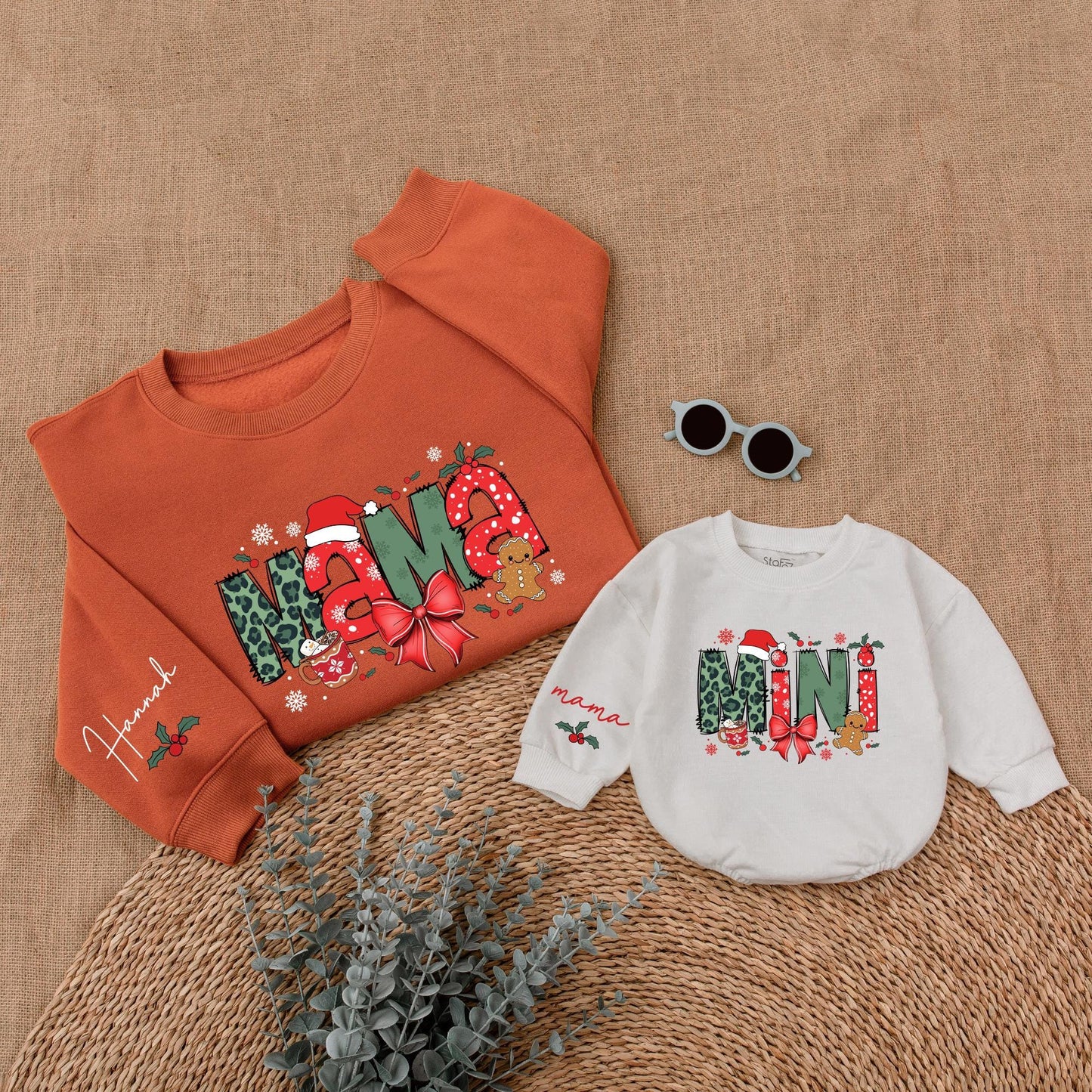 Matching Christmas Sweatshirts for Mom and Child – Festive Family Look