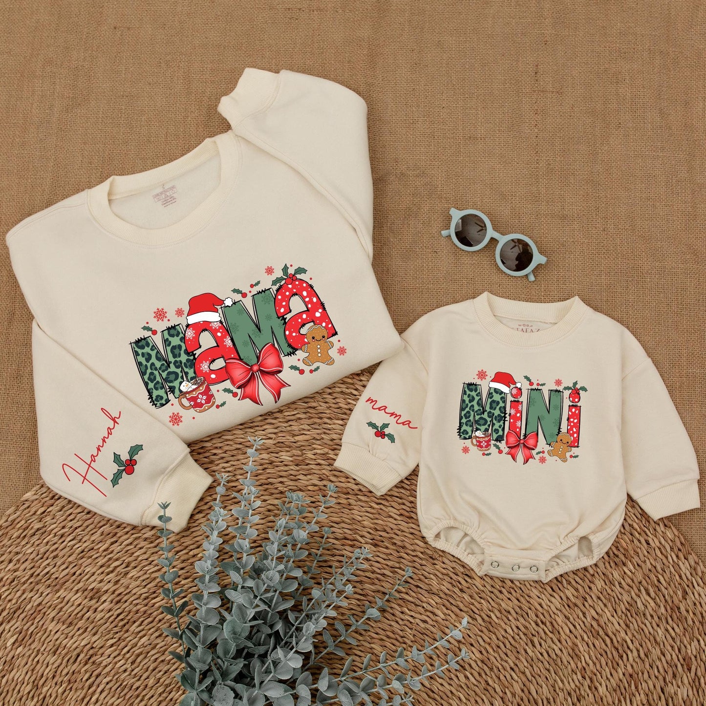 Matching Christmas Sweatshirts for Mom and Child – Festive Family Look
