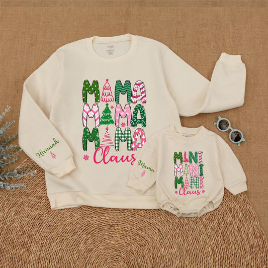 Matching Mommy and Me Christmas Sweatshirts – Family Holiday Outfit
