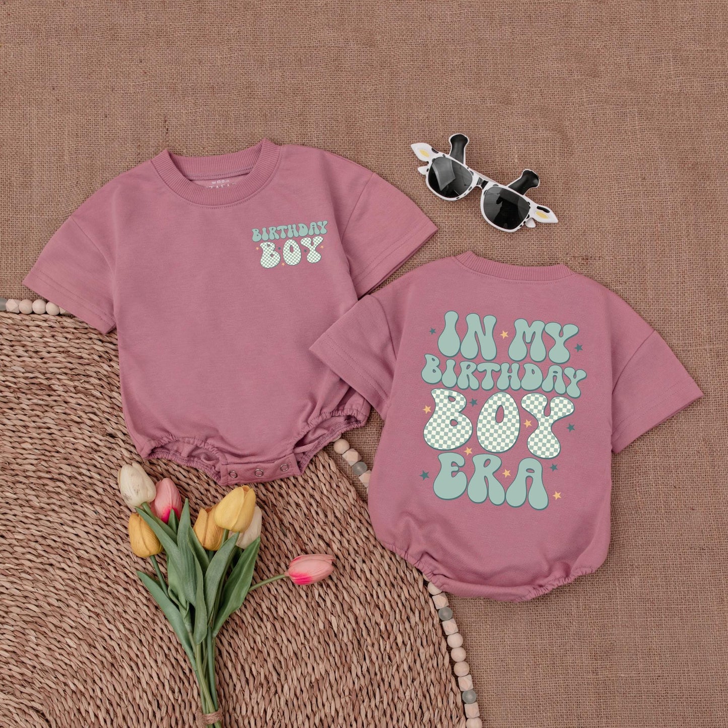 First Birthday Romper: Baby Boy Outfit, Gender Neutral, Personalized