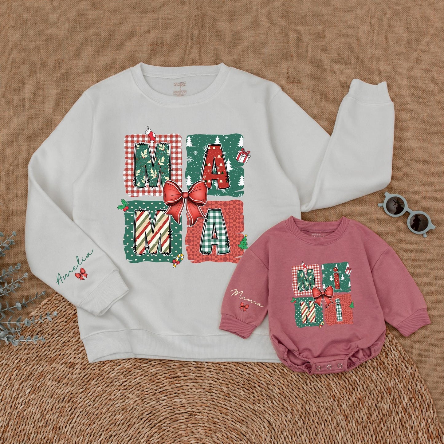 Matching Mama and Mini Christmas Sweatshirts – Family Holiday Outfits