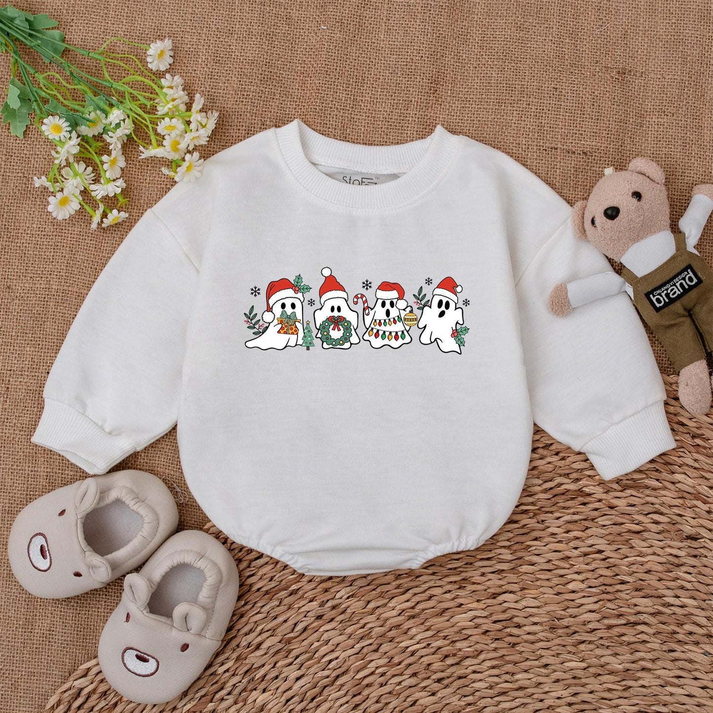 Christmas Ghost Romper: Baby's First Holiday Outfit & Gift Idea