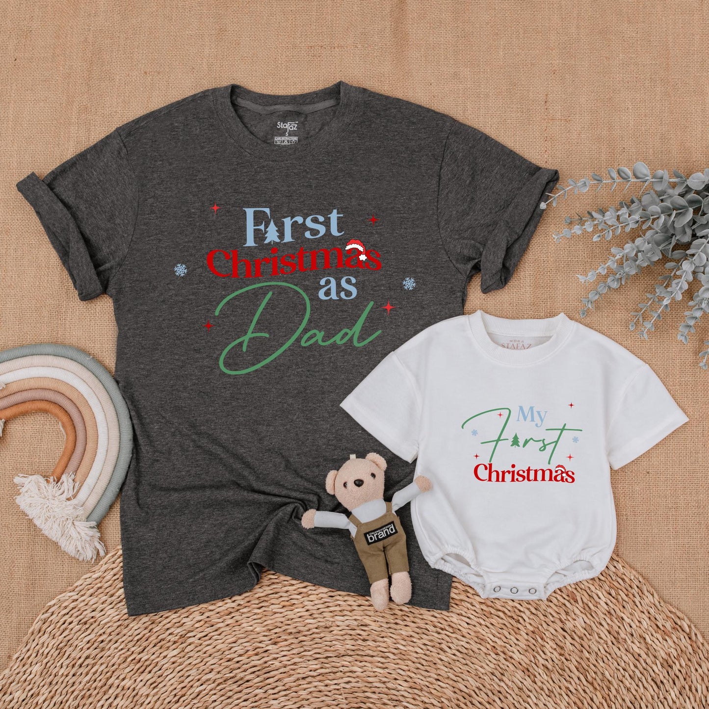 Matching Family Christmas Shirts: Mom, Baby & First Xmas Outfits