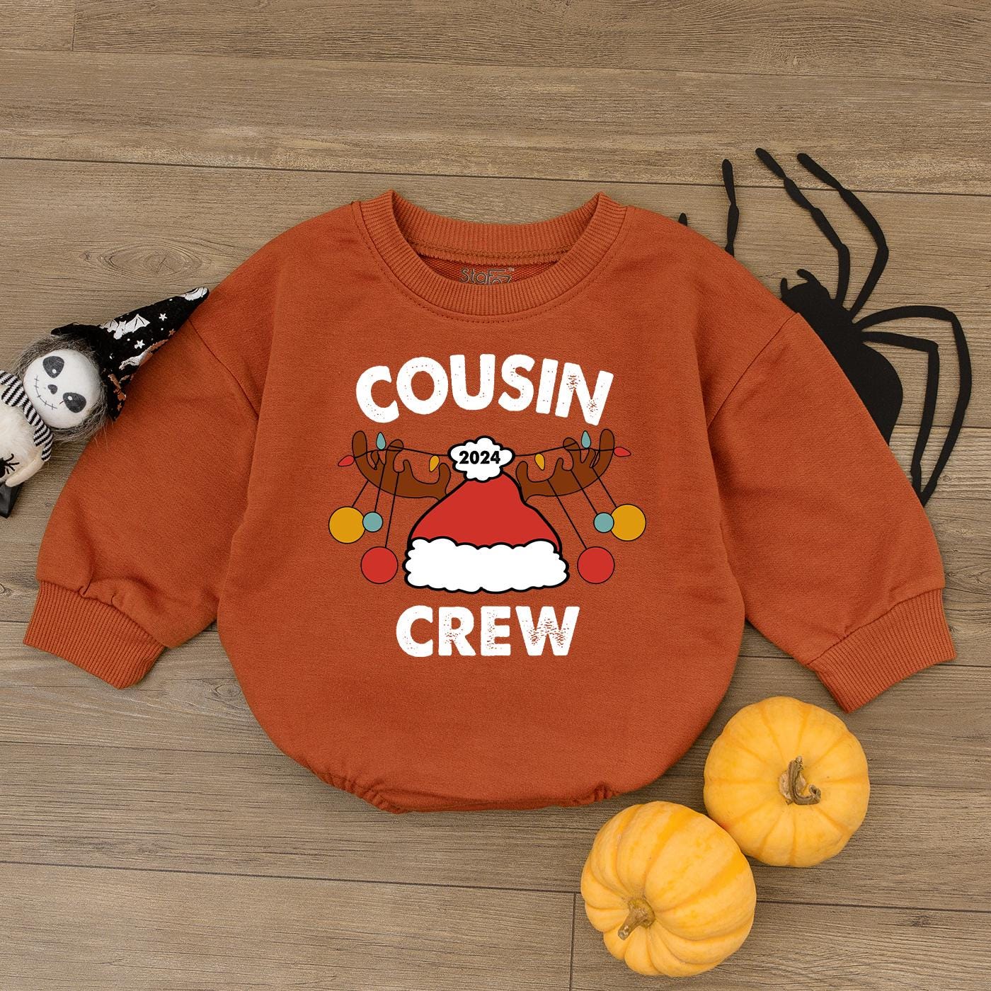 Festive Baby Bodysuit: Cousin Crew Xmas Outfit for Boys & Girls