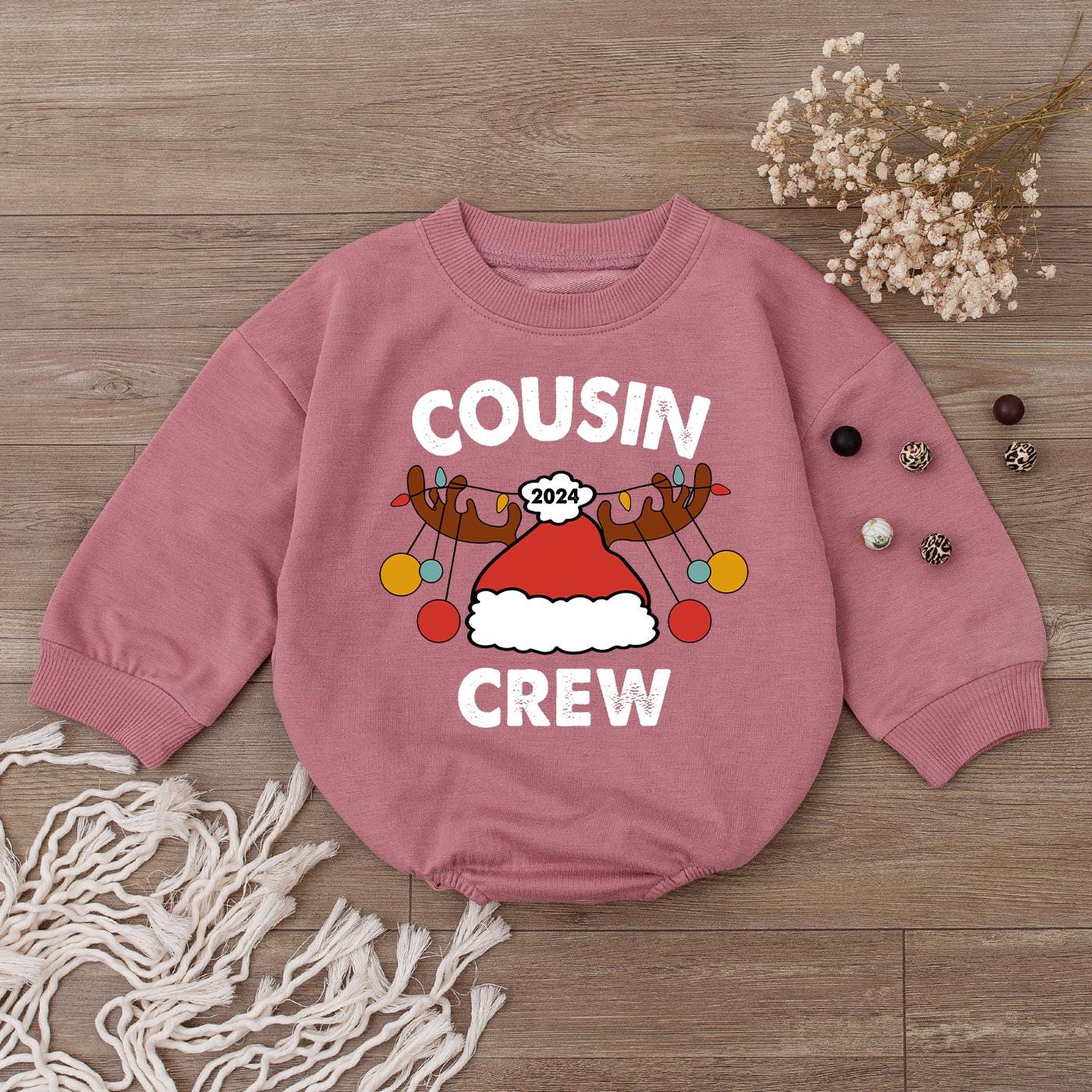 Festive Baby Bodysuit: Cousin Crew Xmas Outfit for Boys & Girls
