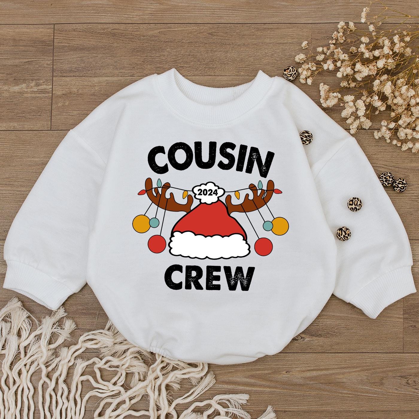 Festive Baby Bodysuit: Cousin Crew Xmas Outfit for Boys & Girls