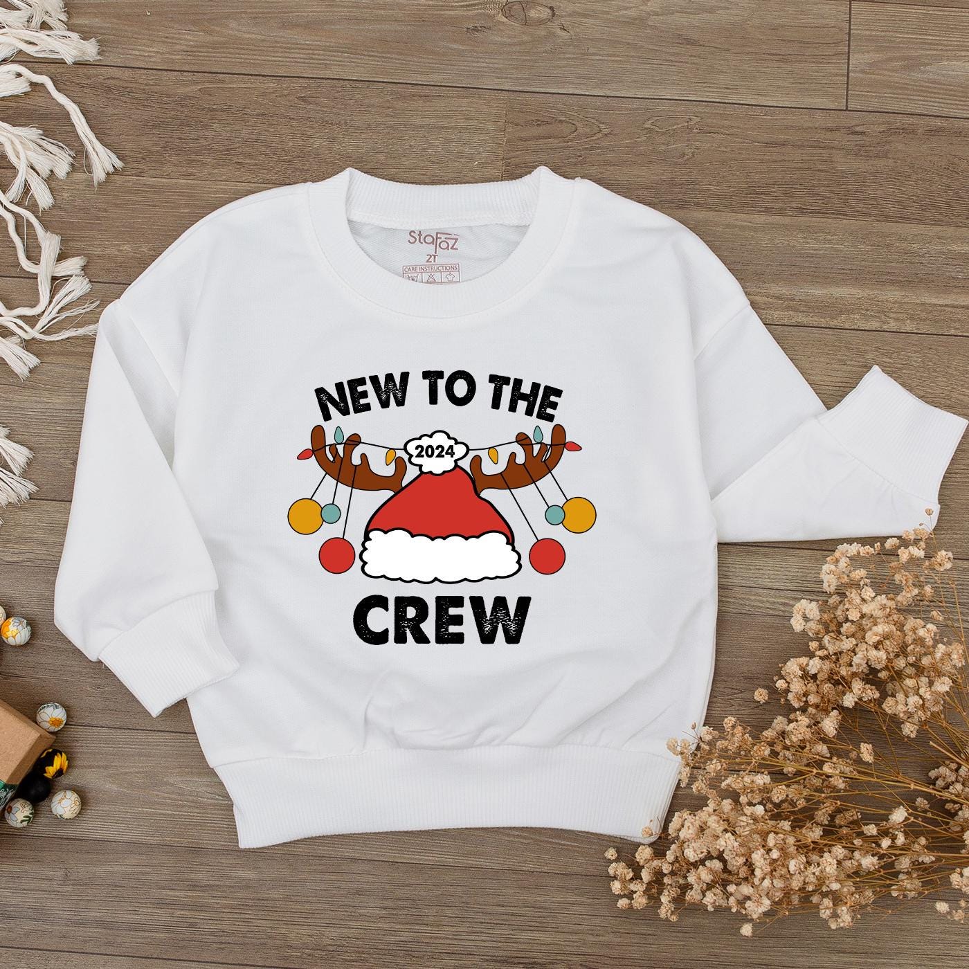 Baby's First Christmas Bodysuit - Cute Unisex Santa Holiday Outfit